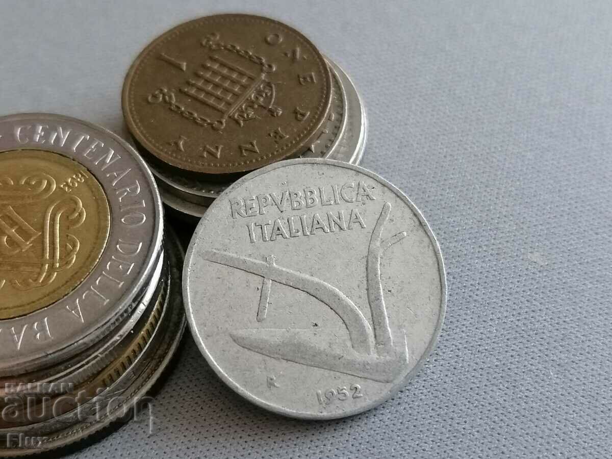 Монета - Италия - 10 лири | 1952г. с цена 1.15 лв. | € 0.59 Монета - Италия - 10 лири | 1952г. с цена 1.15 лв. | € 0.59