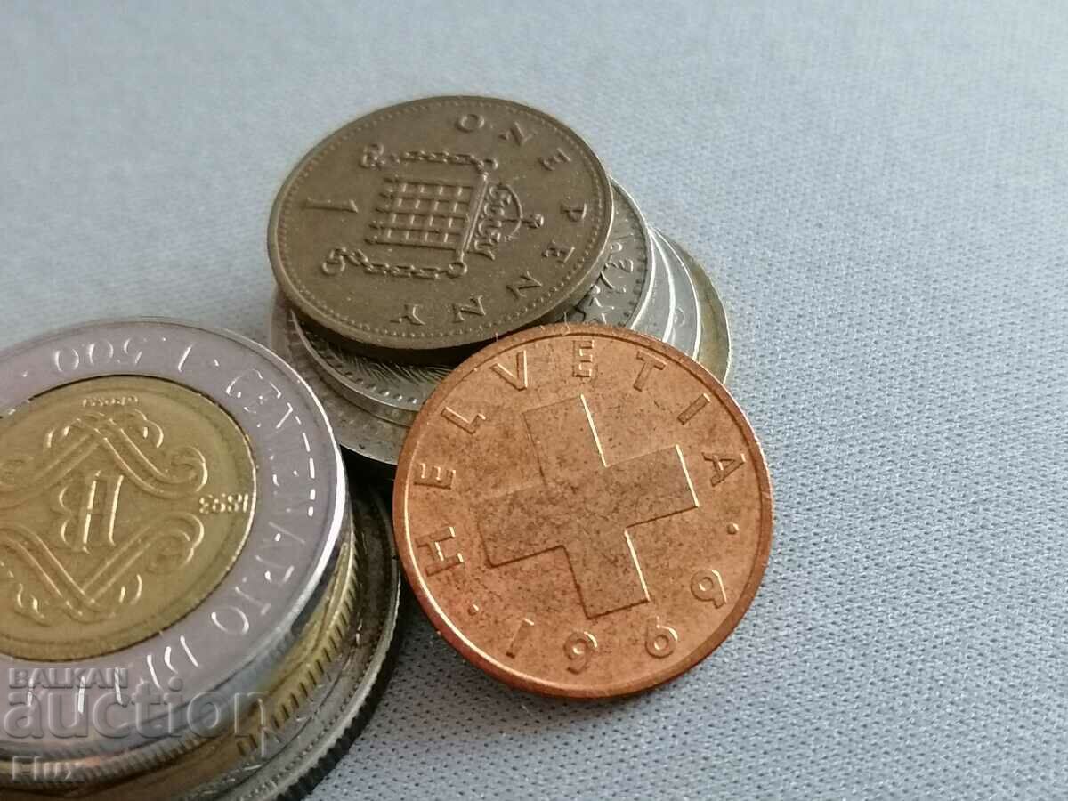Монета - Швейцария - 2 рапен | 1969г. с цена 3.90 лв. | € 1.99