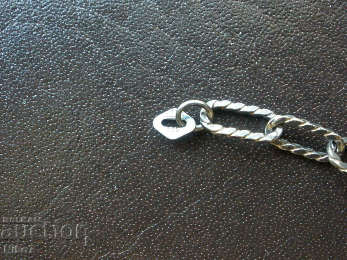 Antique silver medallion, necklace, necklace. - 5