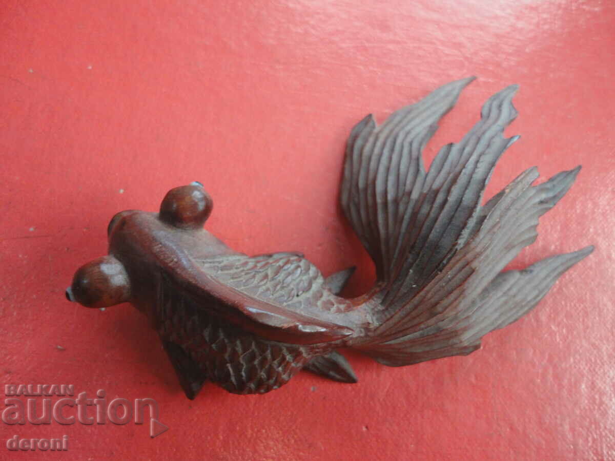 Δημοπρασία Χρυσό ψάρι πλαστική ξύλινη φιγούρα 2 Δημοπρασία Χρυσό ψάρι πλαστική ξύλινη φιγούρα 2