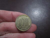 100 dinars 1989 -