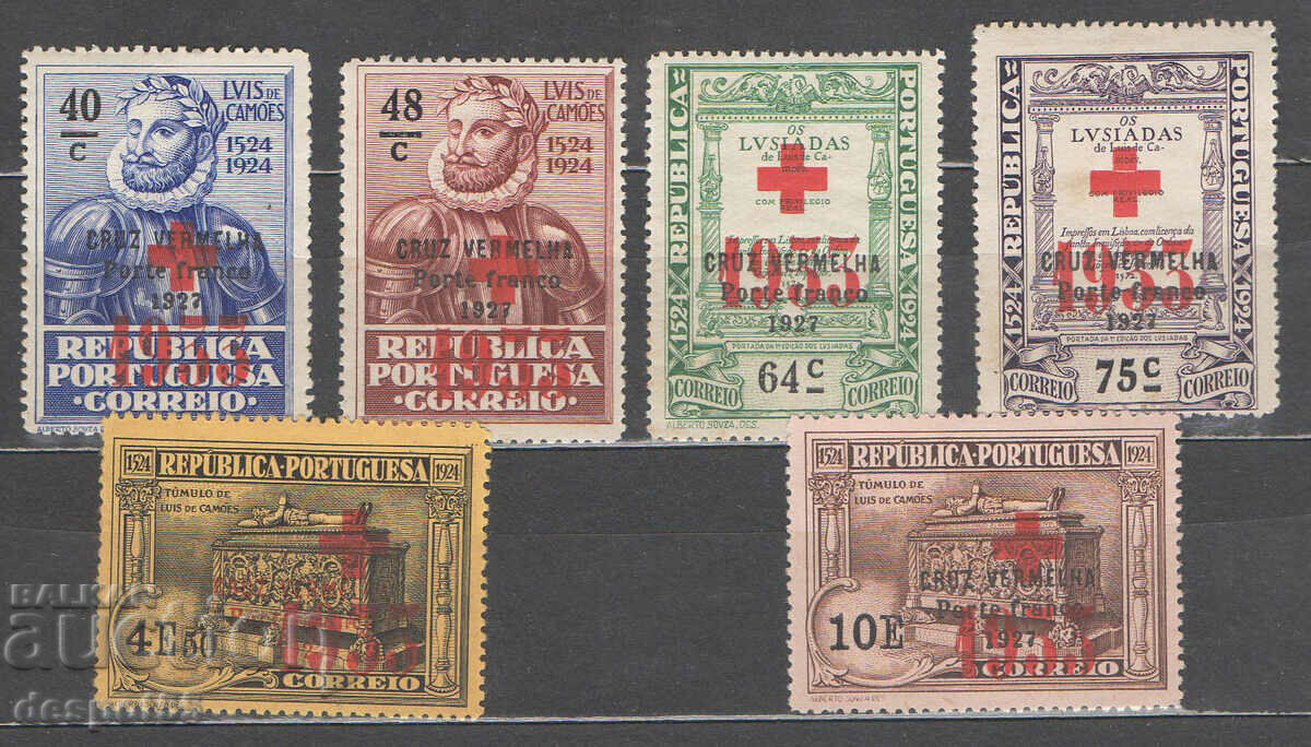 1933. Португалия - Porto franco. За Червения кръст.