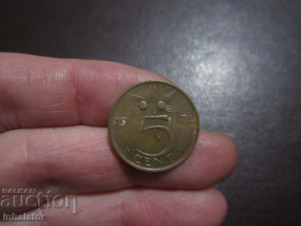 1974 5 cent Olanda