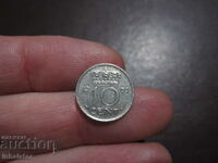 1969 10 cents Netherlands