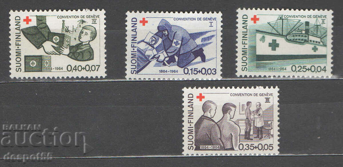 1964. Финландия. 100-годишнината от Женевската конвенция.