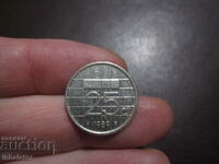 1989 25 cents Netherlands