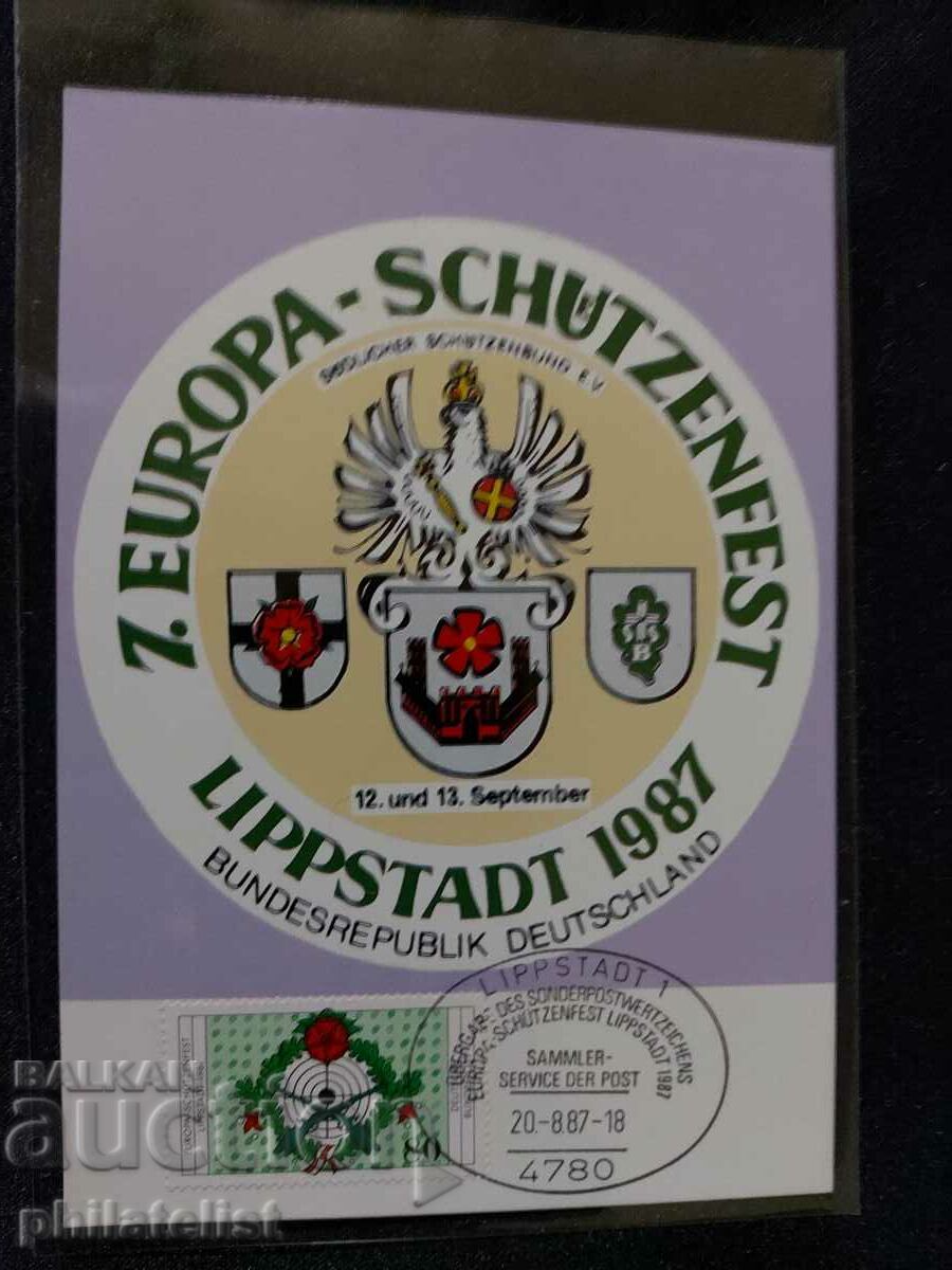 German Post - 1987 - Card Maximum