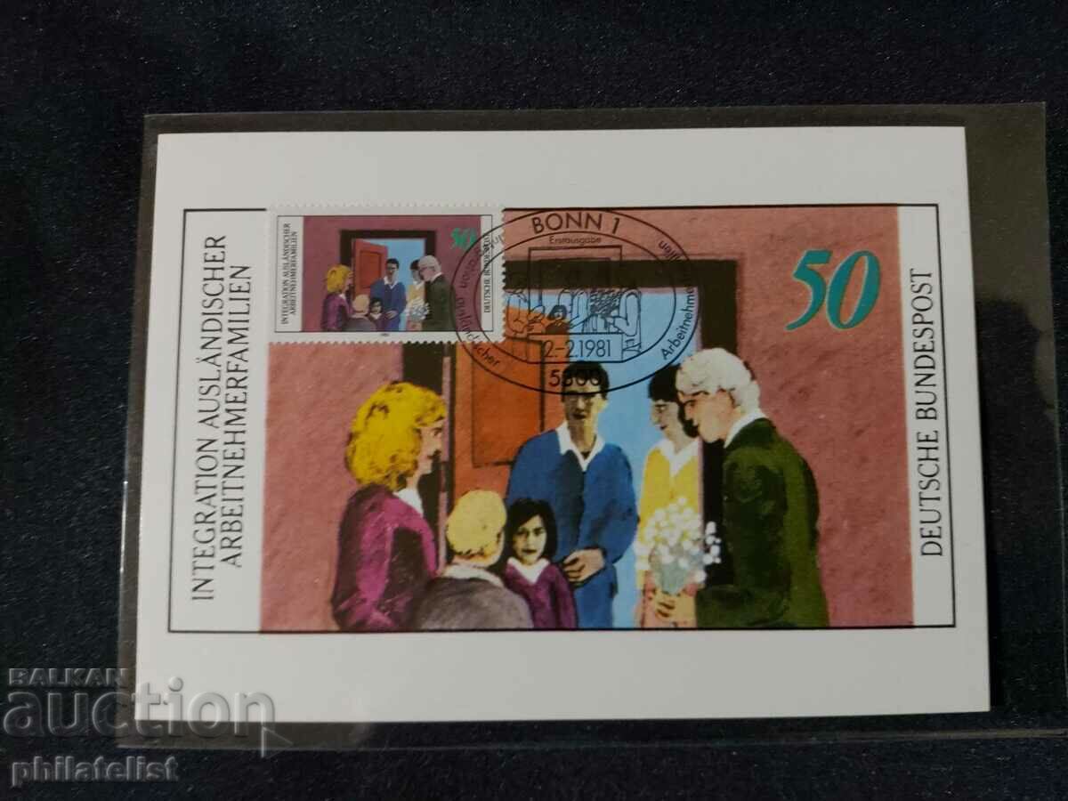 Poșta Germană - 1981 - Card Maximum