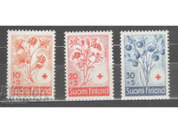 1958. Φινλανδία. Λουλούδια - Φιλανθρωπικό Ερυθρό Σταυρό.