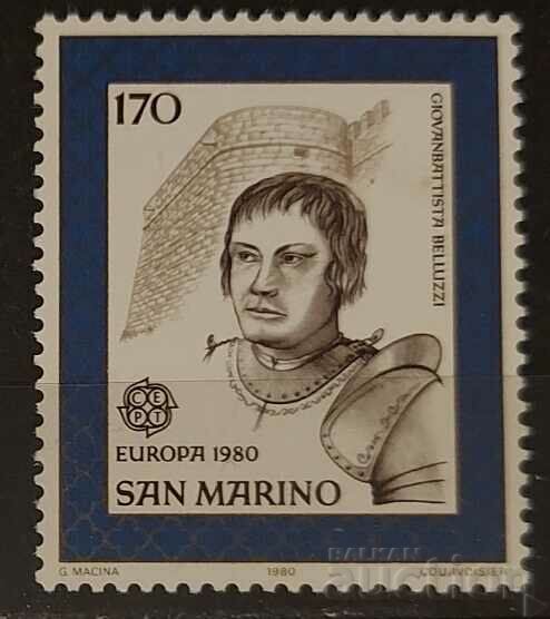 San Marino 1980 Europe CEPT Προσωπικότητες MNH