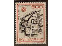 San Marino 1987 Europe CEPT Buildings MNH
