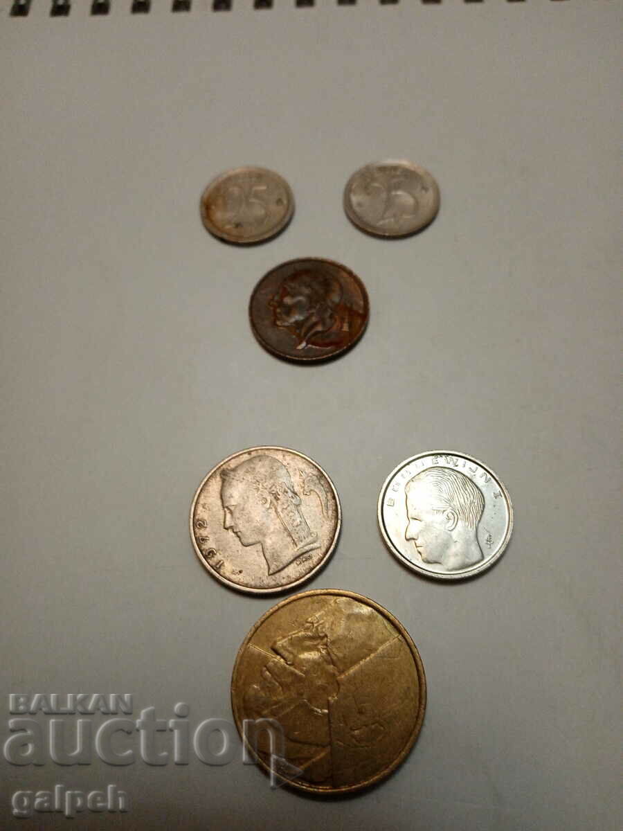 BELGIUM - MIXED LOT - 6 pcs. - BGN 4.5 - 5