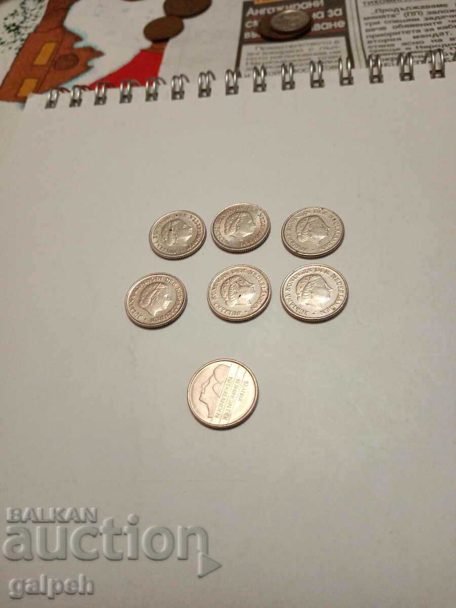 NETHERLANDS - LOT 10 cents - 7 pcs. - BGN 4 with price 3.20 BGN | € 1.64 NETHERLANDS - LOT 10 cents - 7 pcs. - BGN 4 with price 3.20 BGN | € 1.64