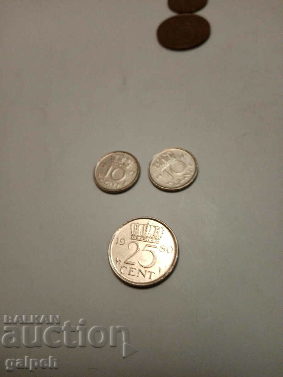 Auction NETHERLANDS - MIXED LOT 1,5,10,25 c. - 5 pcs. - BGN 3 Auction NETHERLANDS - MIXED LOT 1,5,10,25 c. - 5 pcs. - BGN 3