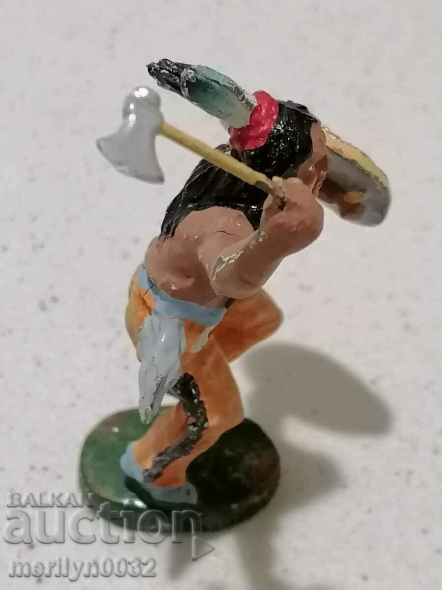Ινδική φιγούρα κεραμική LINEOL Γερμανίας 30s πλαστικό - 5