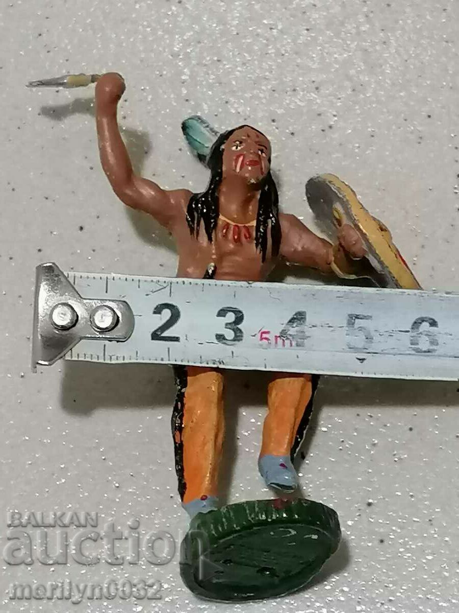 Ινδική φιγούρα κεραμική LINEOL Γερμανίας 30s πλαστικό - 7