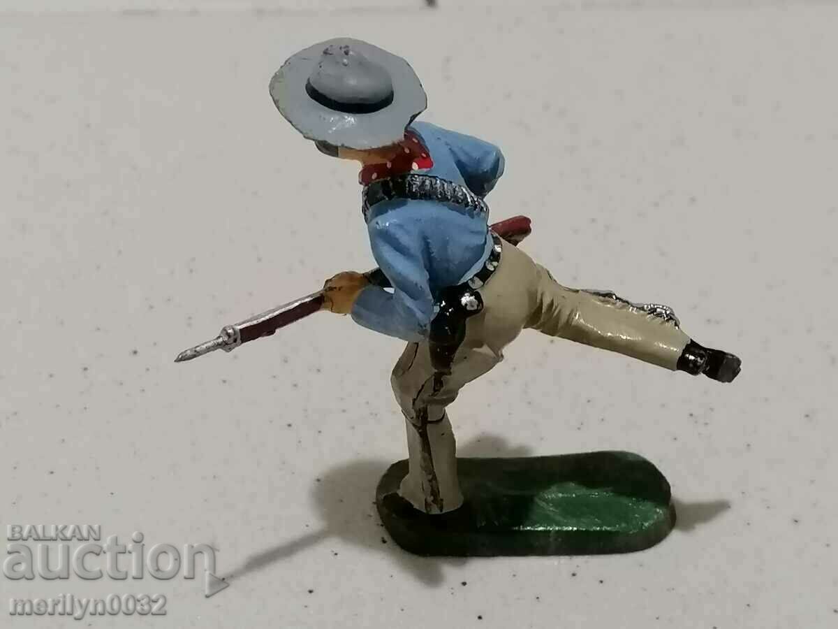 Cowboy figure ceramics Elastolin Germany 1930s plastic - 5 Cowboy figure ceramics Elastolin Germany 1930s plastic - 5