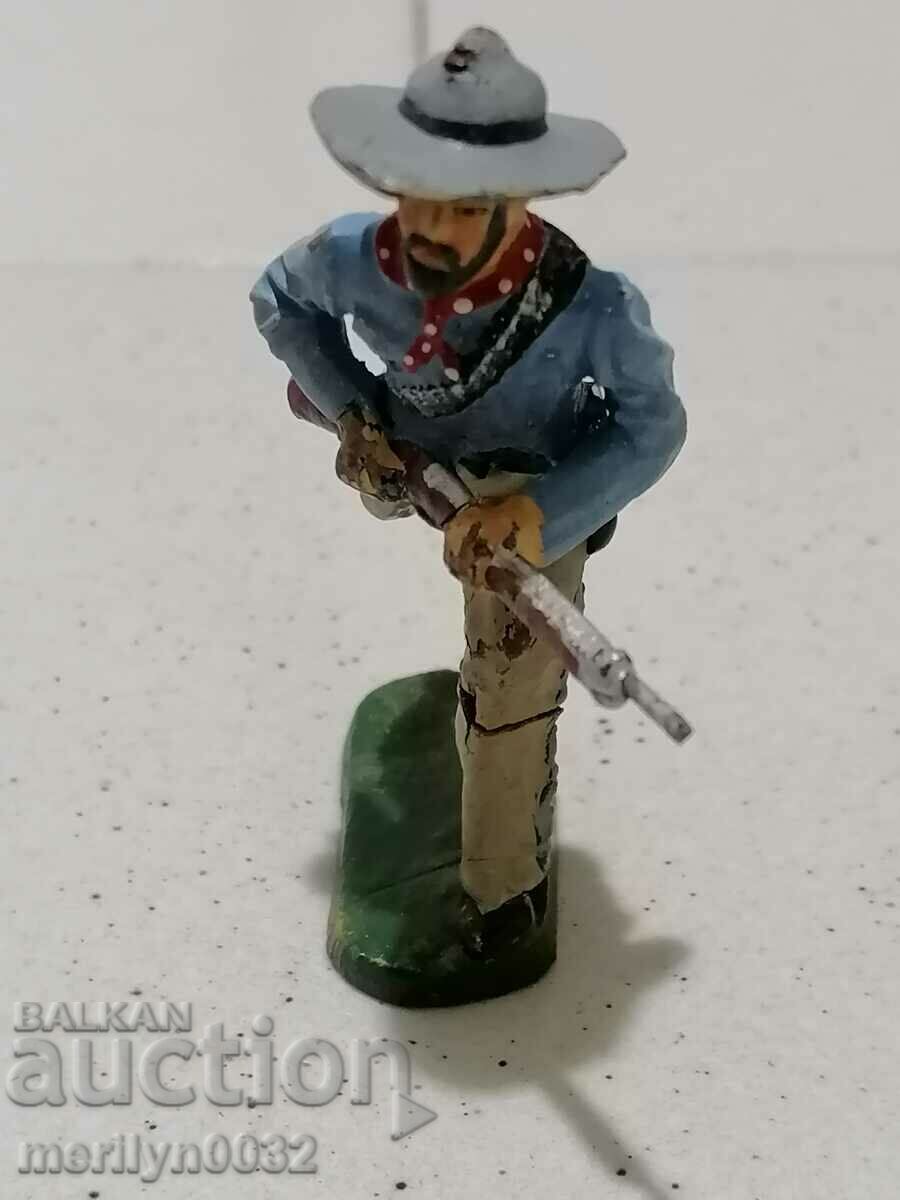 Cowboy figure ceramics Elastolin Germany 1930s plastic - 7 Cowboy figure ceramics Elastolin Germany 1930s plastic - 7