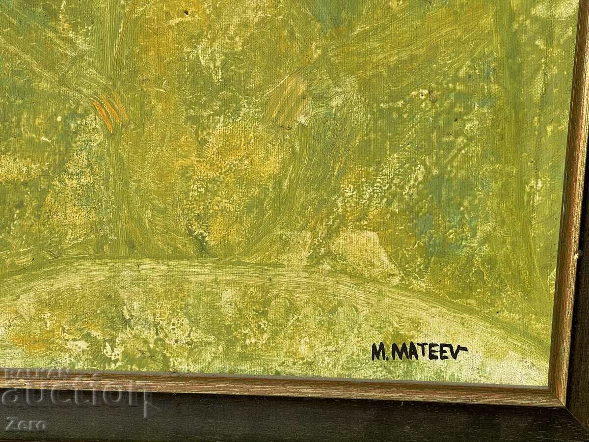 Auction Matej Mateev Old Painting Signed Auction Matej Mateev Old Painting Signed
