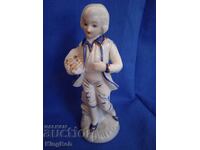 VINTAGE PORCELAIN FIGURE "YOUTH WITH FLOWERS"