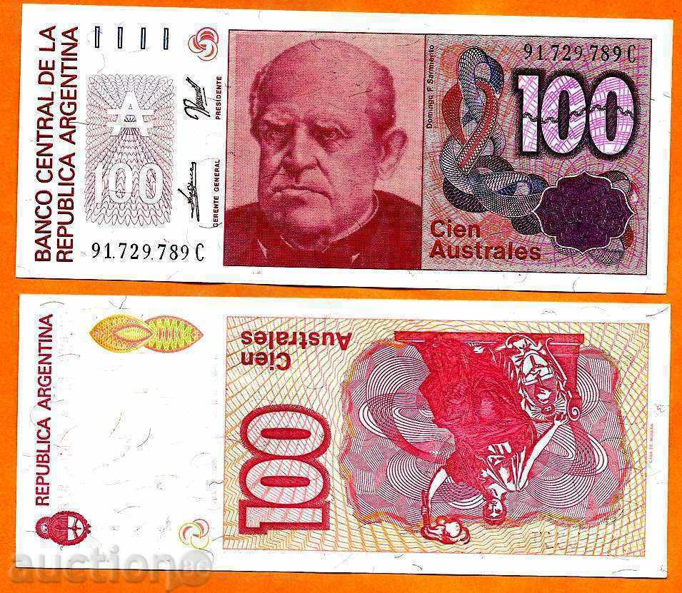 ZORBA AUCTIONS ARGENTINA 100 AUSTRALA 1985 UNC