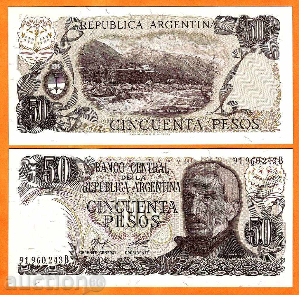 Zorbas ΔΗΜΟΠΡΑΣΙΕΣ ΑΡΓΕΝΤΙΝΗ 50 Peso 1976 UNC
