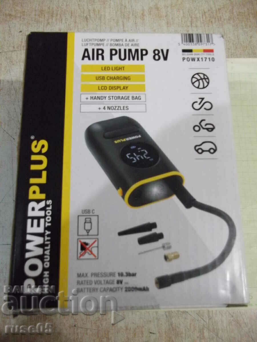 Compressor "Power Plus POWX1710/ 8V" rechargeable new Compressor "Power Plus POWX1710/ 8V" rechargeable new