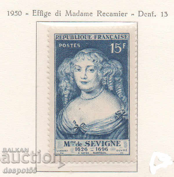1950 France. Marie de Rabutin-Chantal, French aristocrat