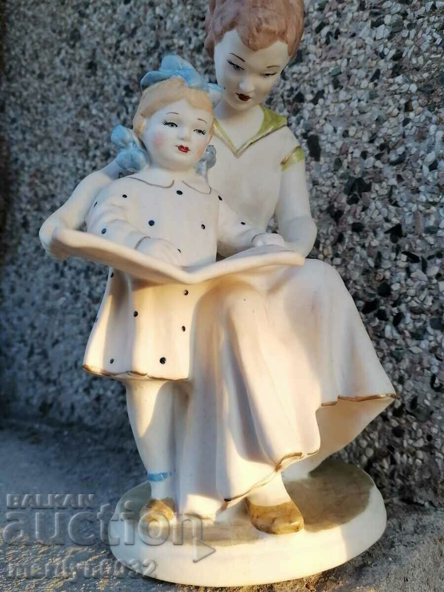 Porcelain figure 22 cm plastic statuette porcelain USSR