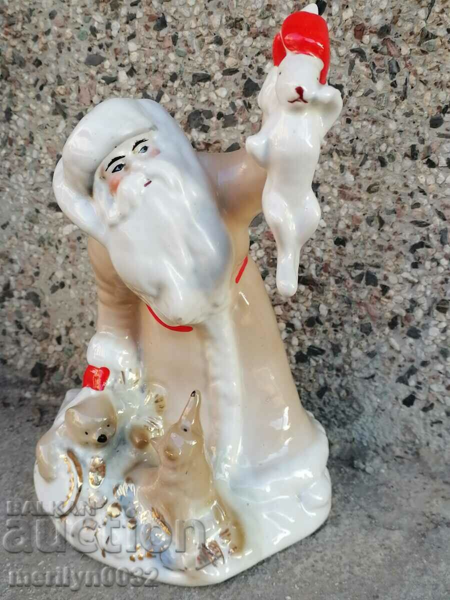 Porcelain figure Santa Claus 22cm statuette porcelain USSR