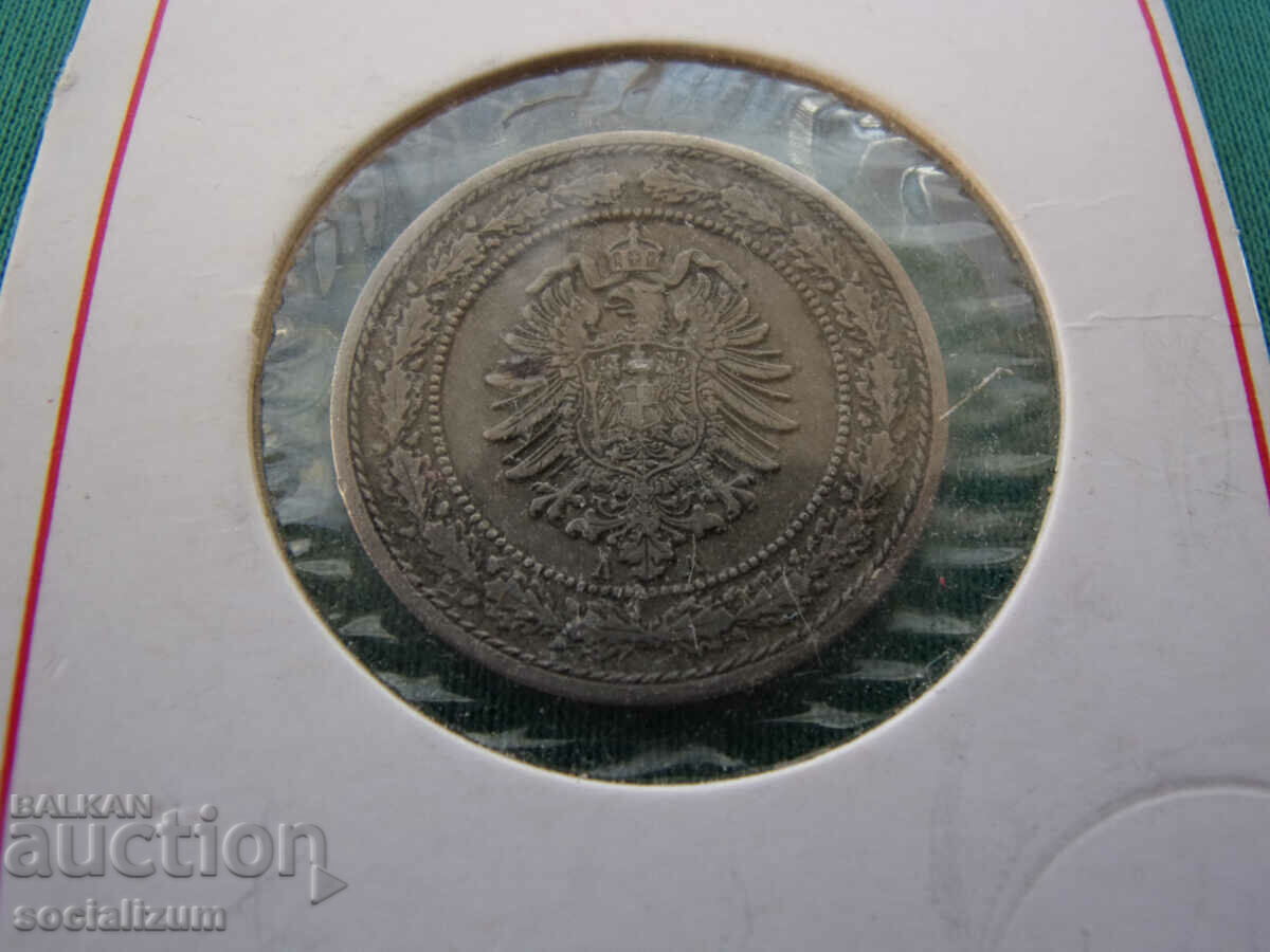Germania 20 Pfennig 1887 Rar - 5 Germania 20 Pfennig 1887 Rar - 5
