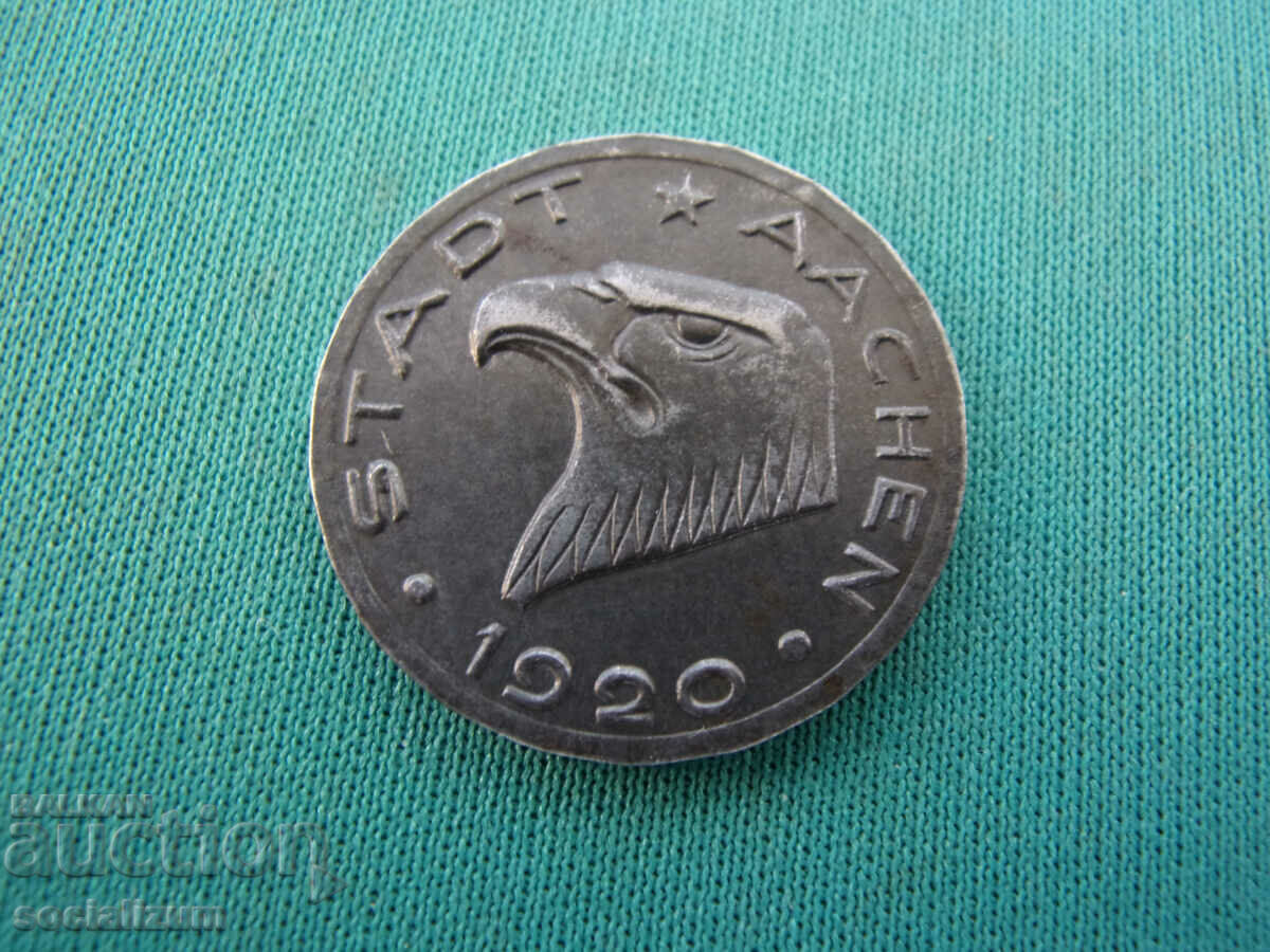 Aachen 50 Pfennig 1920 Rar