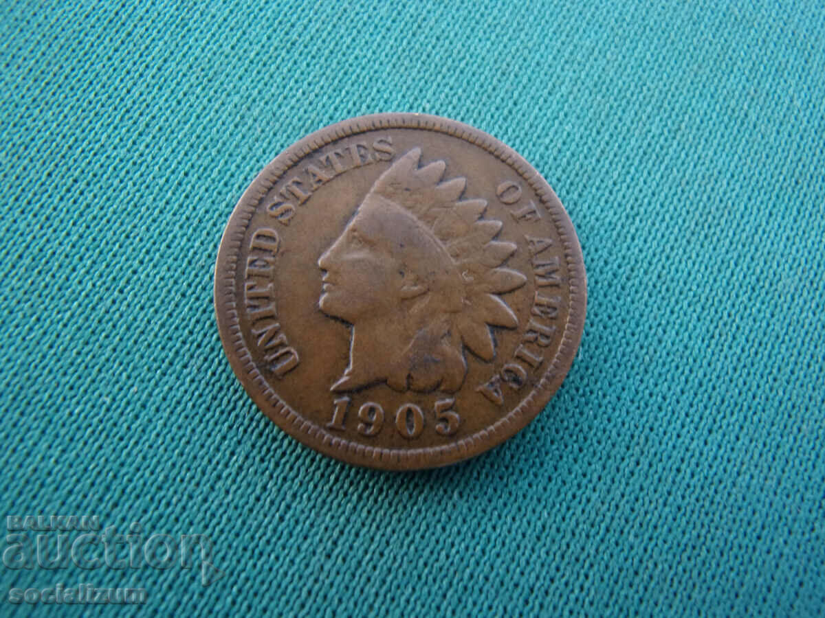 SUA 1 Cent 1905 Rar cu preț € 5.11 | 9.99 BGN