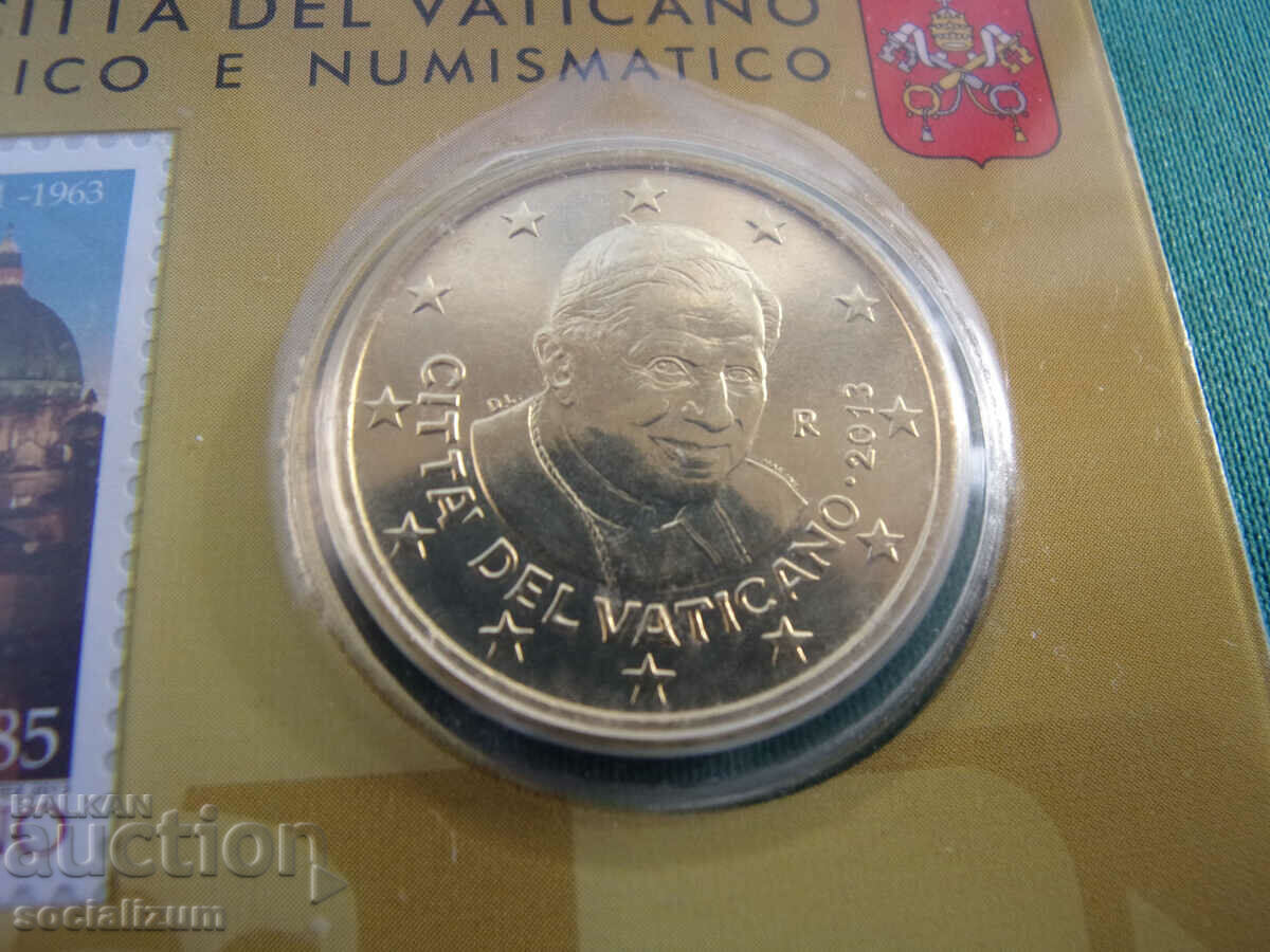 Vatican 50 Cent 2013 UNC Rare cu preț € 7.67 | 15.00 BGN