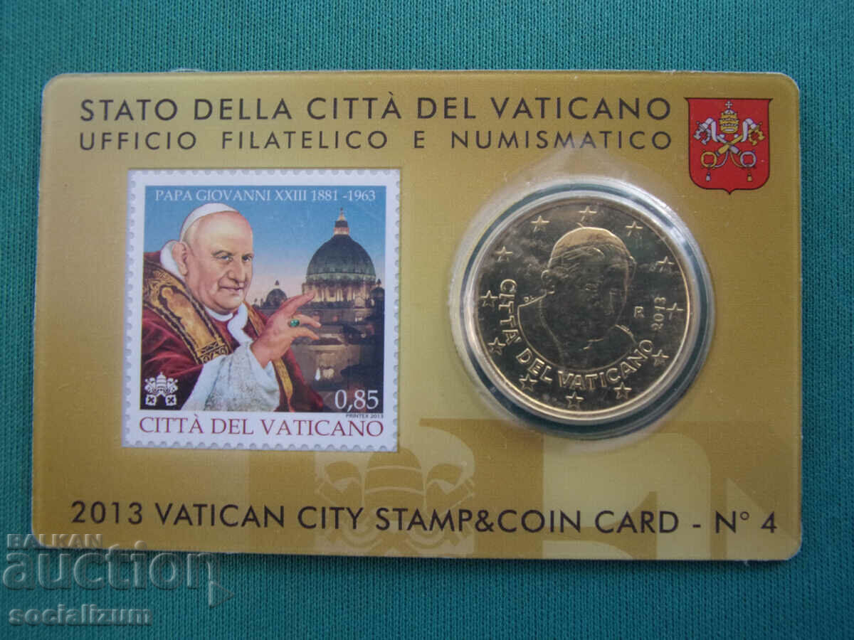Ватикана  50  Цента  2013  UNC Rare