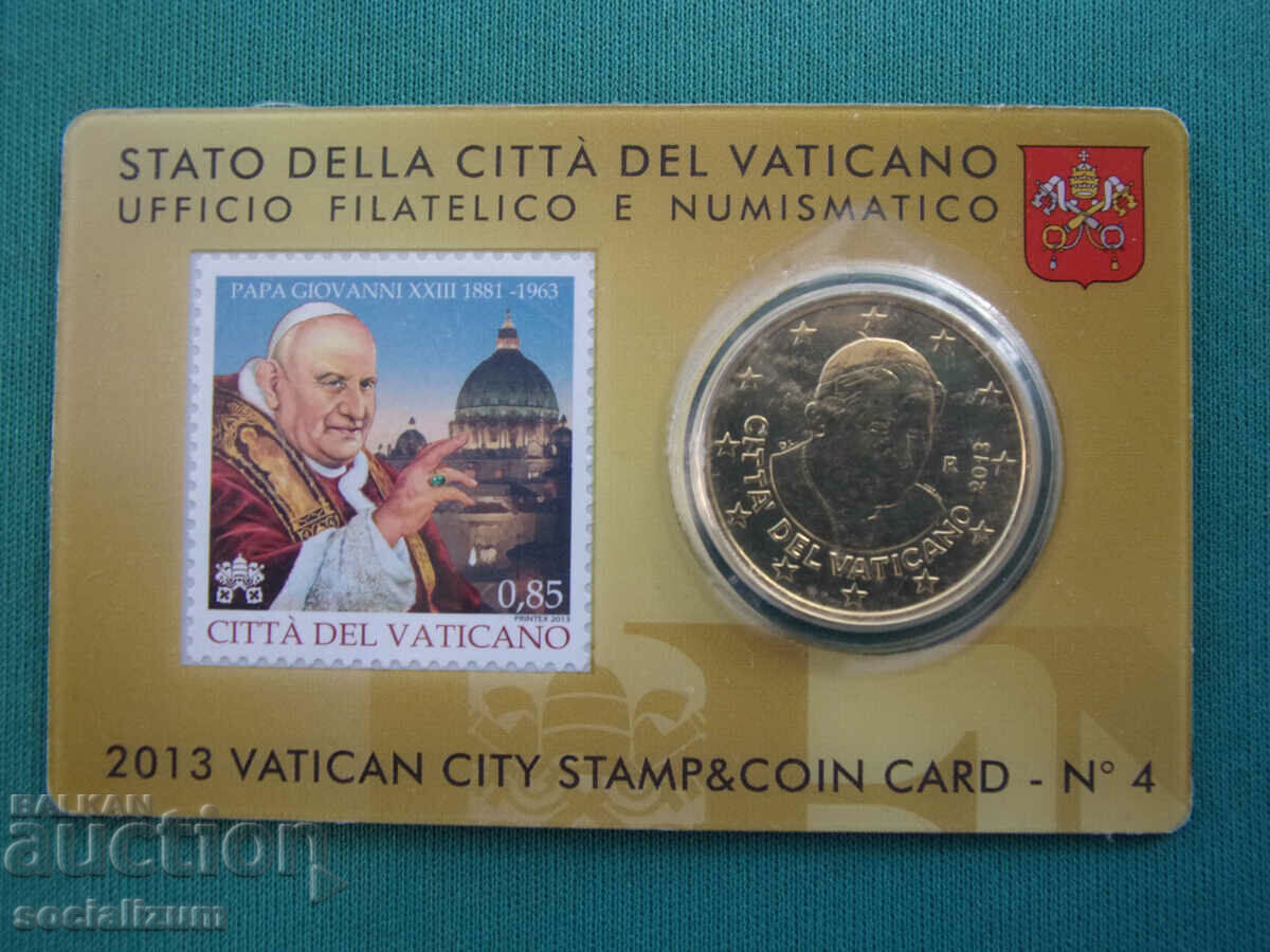 Vatican 50 Cent 2013 UNC Rare