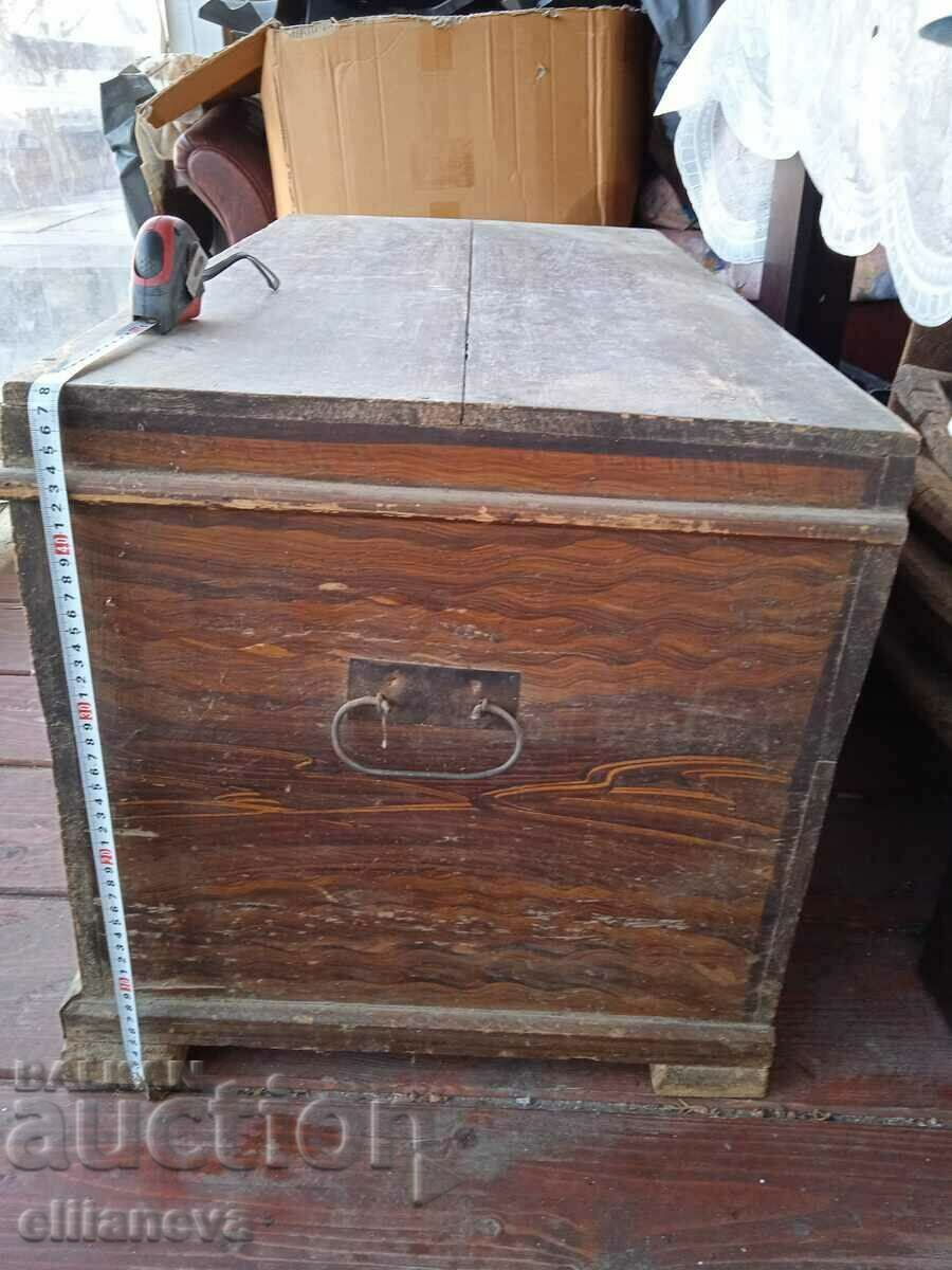 Auction  antique wooden chest 1930