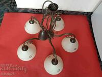 Quality Ceiling Chandelier Lamp with 5 Glass/Bells