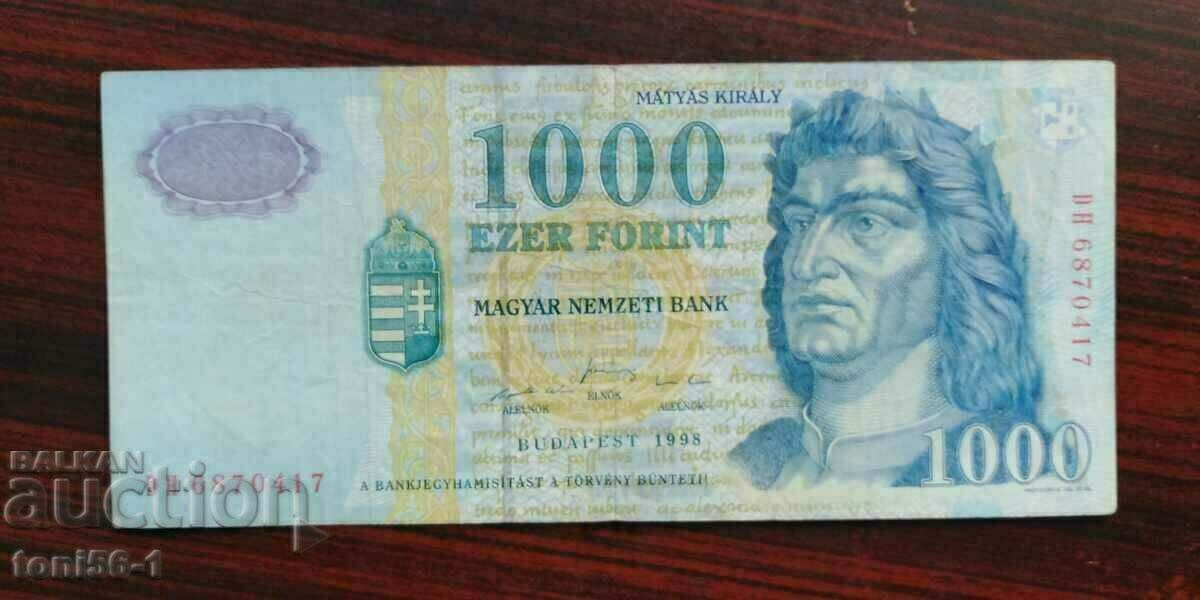 Унгария 1 000 форинта 1998