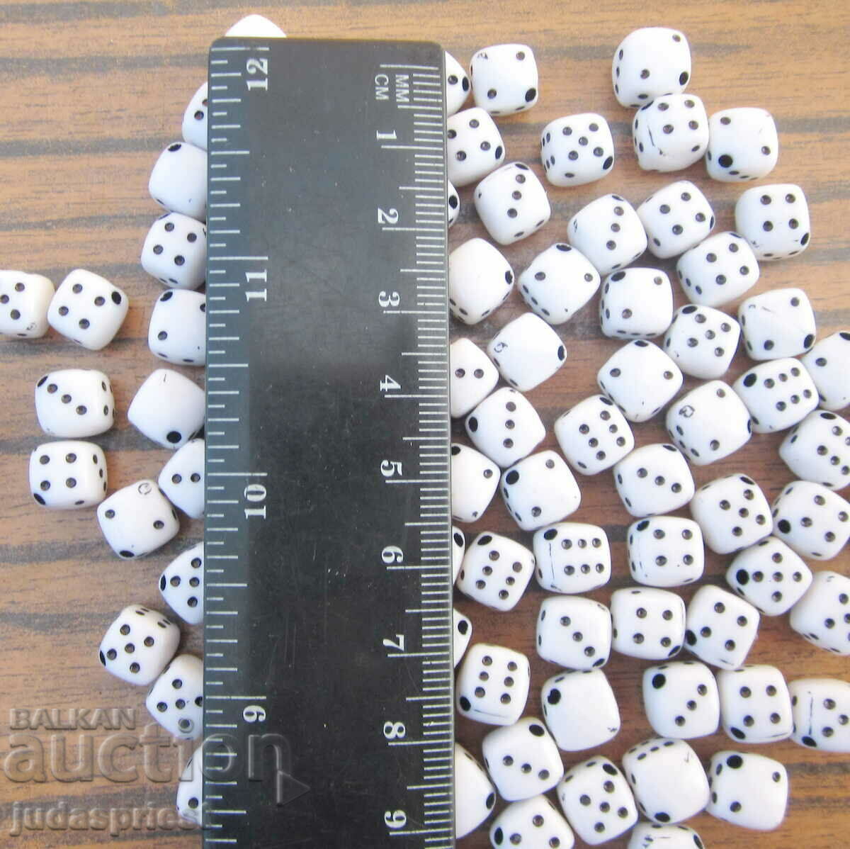 lot of 100 hundred pieces of small dice for playing and for jewelry - 5 lot of 100 hundred pieces of small dice for playing and for jewelry - 5