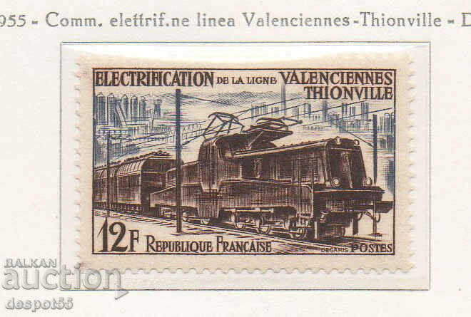 1955. Γαλλία. Ηλεκτρισμός των σιδηροδρόμων.