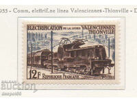 1955. France. Electrification of railways.