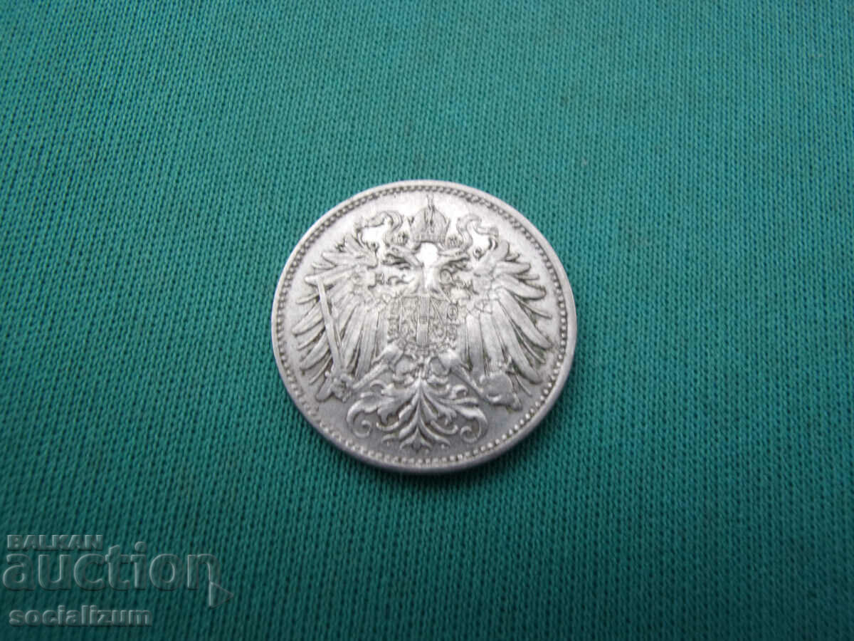Austria 20 Heller 1892 UNC Foarte rar - 7