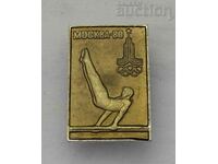 olimpiade Moscova 1980 gimnastică URSS insignă /