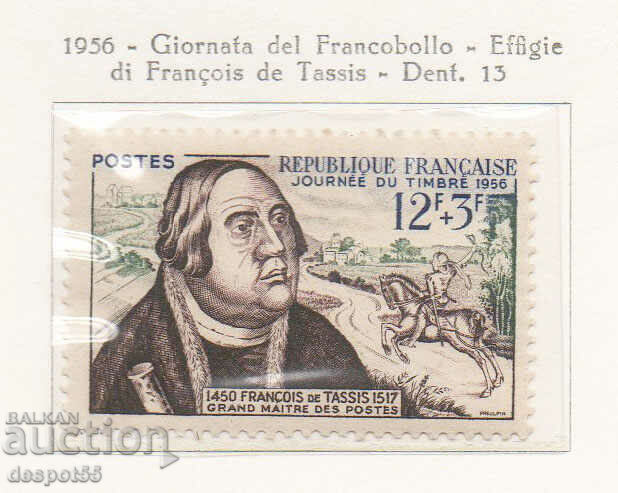 1956. Franța. Ziua timbrului poștal.