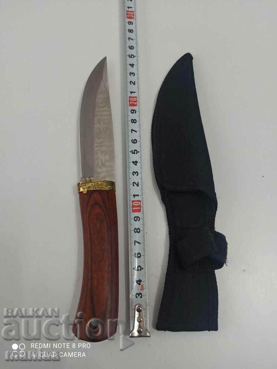 Ловен  дизайнерски нож с фиксирано острие