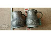 OLD COPPER COINS/JUGS BULGARIA 1884.