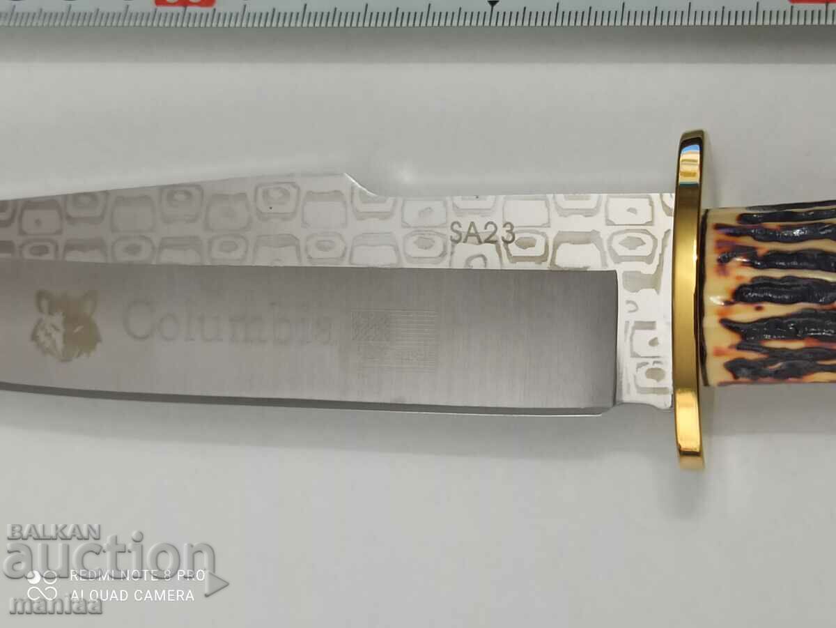 Hunting knife with fixed blade with price 29.00 BGN | € 14.83 Hunting knife with fixed blade with price 29.00 BGN | € 14.83