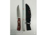Hunting knife with fixed blade