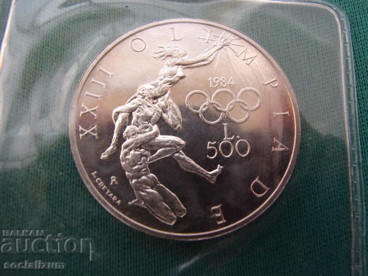 Аукцион Сан Марино  Сребърен Сет  1984  UNC  Rare